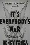 It's Everybody's War