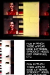 Film in Which There Appear Edge Lettering, Sprocket Holes, Dirt Particles, Etc.